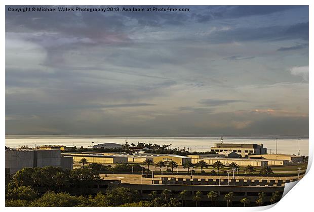 St Petersburg Ocean Sunset Print by Michael Waters Photography