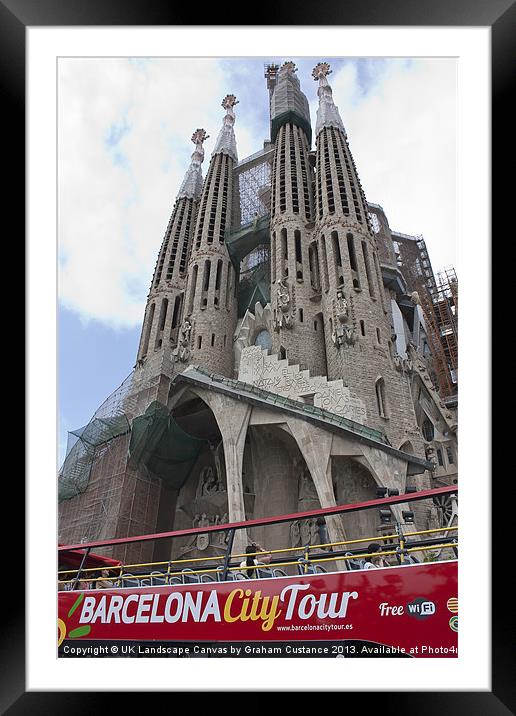 Sagrada Familia, Barcelona Framed Mounted Print by Graham Custance