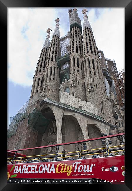 Sagrada Familia, Barcelona Framed Print by Graham Custance