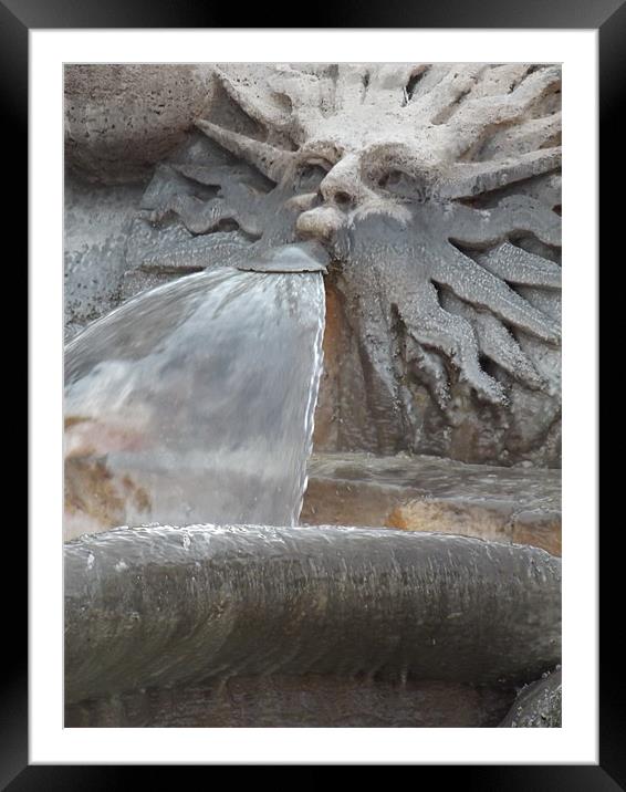 Fontana della Barcaccia Framed Mounted Print by Samara Stewart