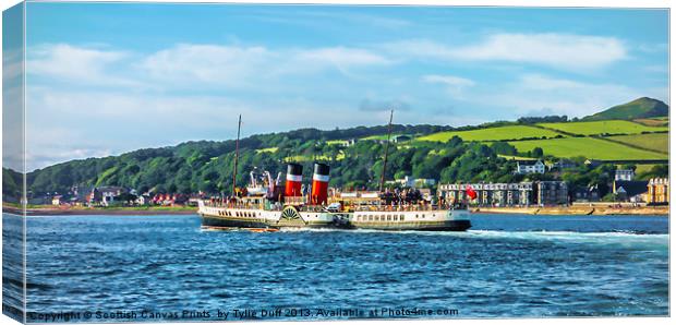 Paddle Steamer The Waverley Canvas Print by Tylie Duff Photo Art