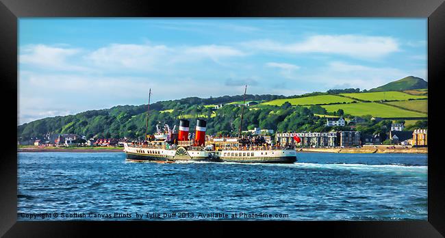 Paddle Steamer The Waverley Framed Print by Tylie Duff Photo Art