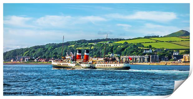 Paddle Steamer The Waverley Print by Tylie Duff Photo Art