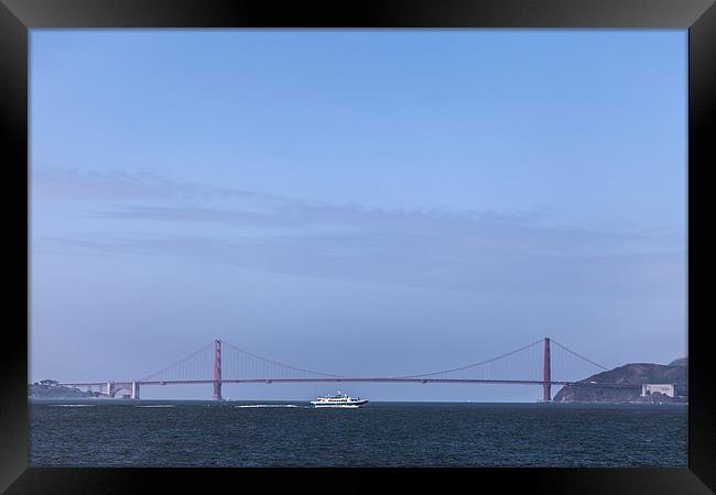 Golden gate bridge Framed Print by Gail Johnson