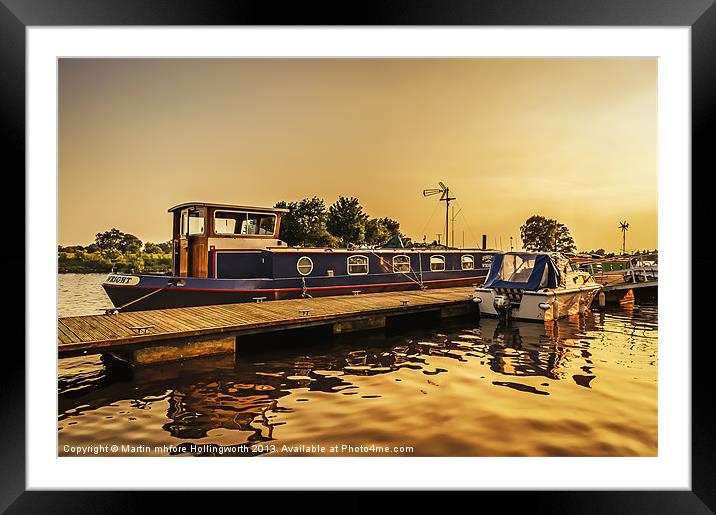 On Golden Waters Framed Mounted Print by mhfore Photography