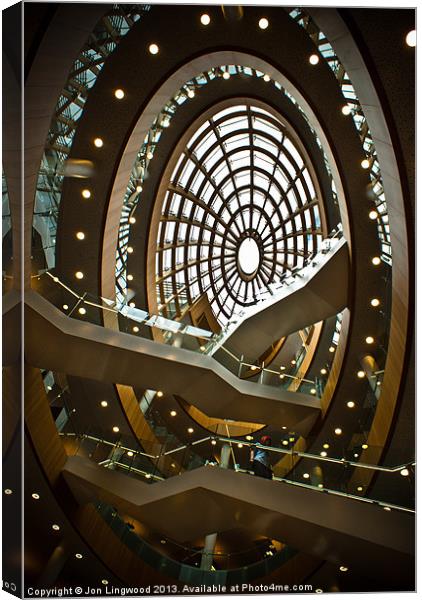 Liverpool Central Library Canvas Print by Jon Lingwood