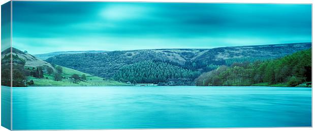 View across Ladybower Canvas Print by Terry Luckings