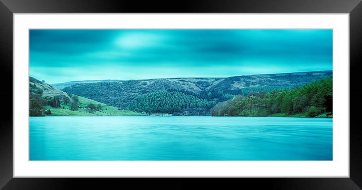 View across Ladybower Framed Mounted Print by Terry Luckings