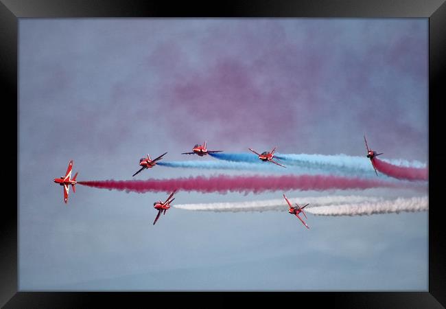 The Red Arrows 1 Framed Print by Becky Dix