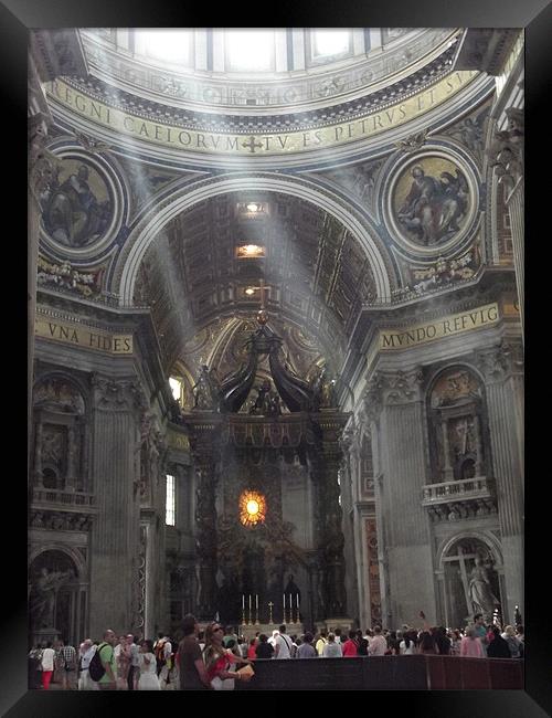 St Peters Basilica Framed Print by Samara Stewart