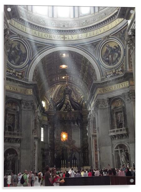 St Peters Basilica Acrylic by Samara Stewart