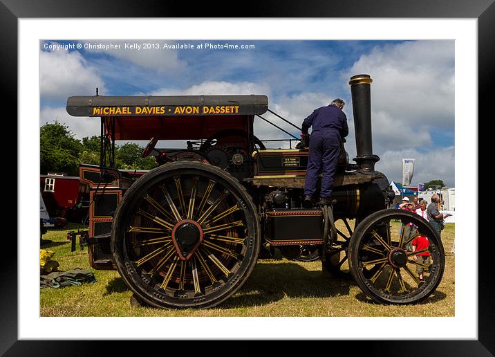 The road Locomotive Framed Mounted Print by Christopher Kelly