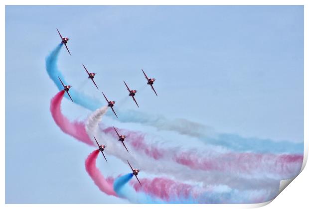 The RAF Red Arrows 2 Print by Becky Dix