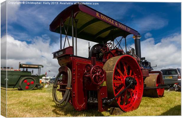 Steam Roller Canvas Print by Christopher Kelly