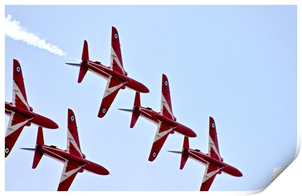 The RAF Red Arrows 5 Print by Becky Dix
