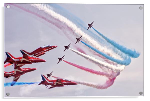 RAF Red Arrows Acrylic by Becky Dix