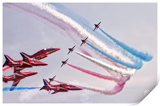 RAF Red Arrows Print by Becky Dix