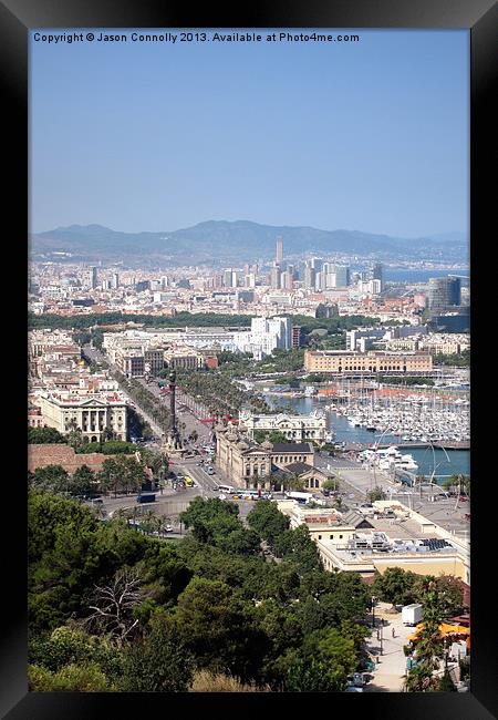 Views Of Barcelona Framed Print by Jason Connolly