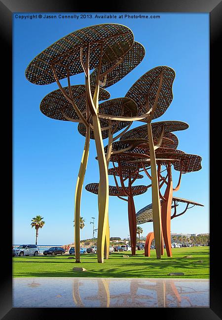 La Pineda Trees Framed Print by Jason Connolly