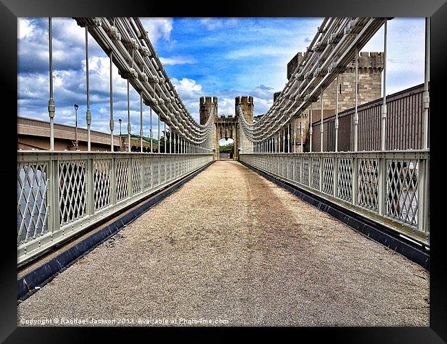 Conwy Castle Bridge Framed Print by Rachael Hood