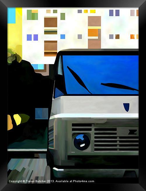 City Van Framed Print by Trevor Butcher