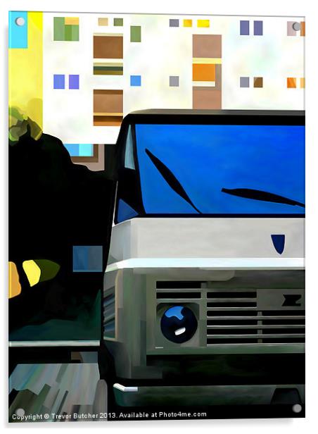 City Van Acrylic by Trevor Butcher