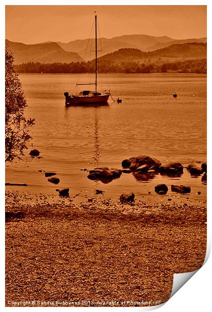 Lake Ullswater Print by Sandra Buchanan