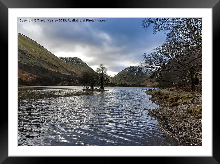Brothers Water Lake District Framed Mounted Print by Trevor Kersley RIP