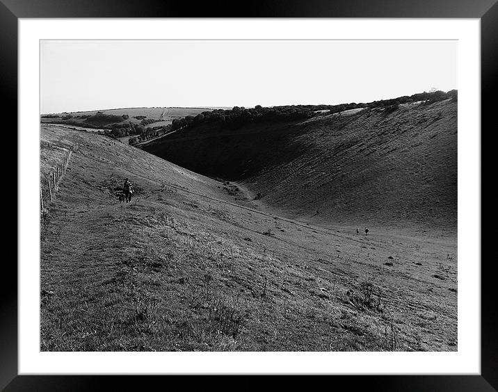 Devils Dyke in Brighton Framed Mounted Print by Colin Richards