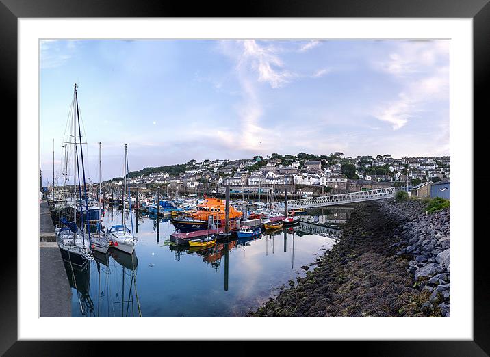 newlyn harbour Framed Mounted Print by keith sutton
