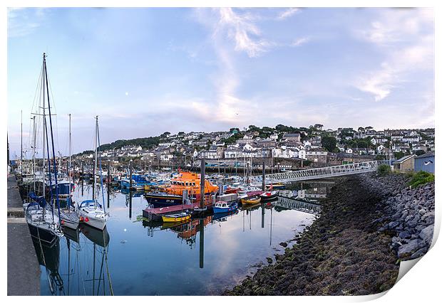 newlyn harbour Print by keith sutton