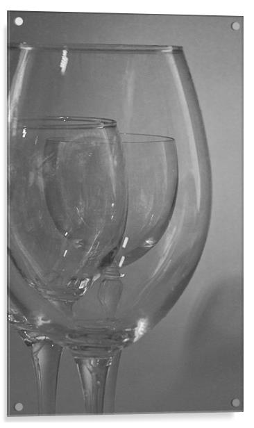 Wine Glasss Acrylic by David Pacey