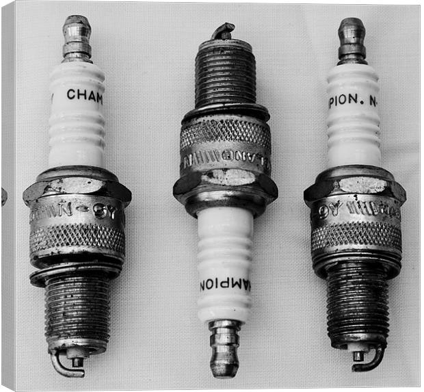 Spark Plugs Canvas Print by David Pacey