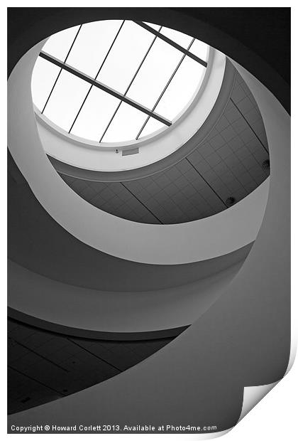 Liverpool staircase B&W Print by Howard Corlett