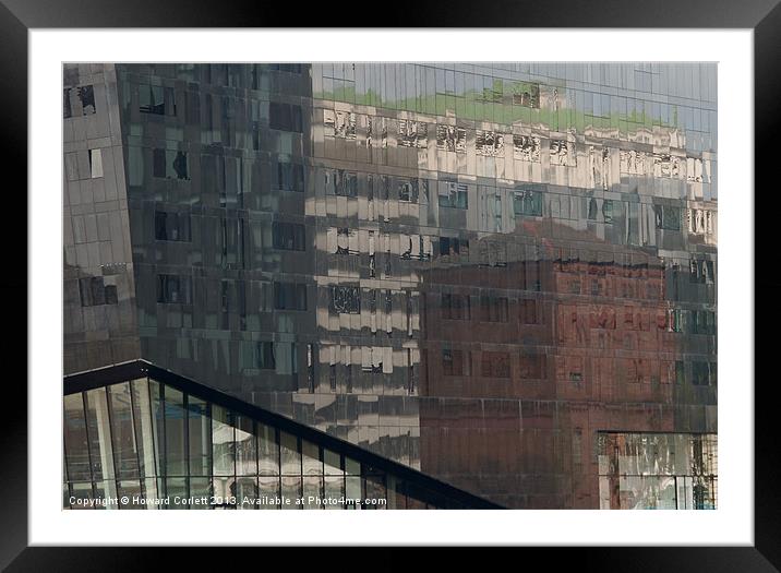 Liverpool fragmented Framed Mounted Print by Howard Corlett