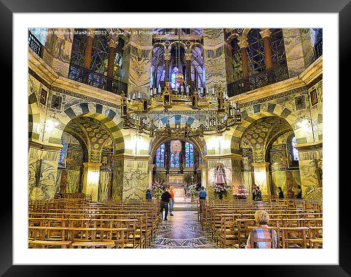 Aachen Cathedral. Framed Mounted Print by Lilian Marshall