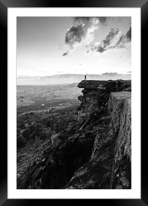 What a view mono Framed Mounted Print by Jonathan Swetnam