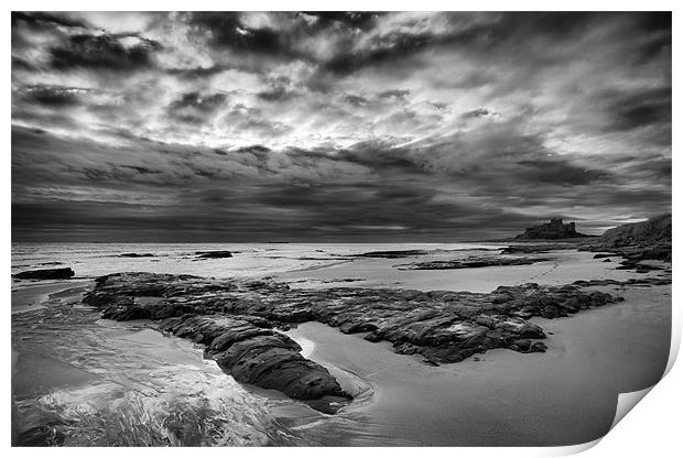 Bamburgh Storm Print by Terry Carter