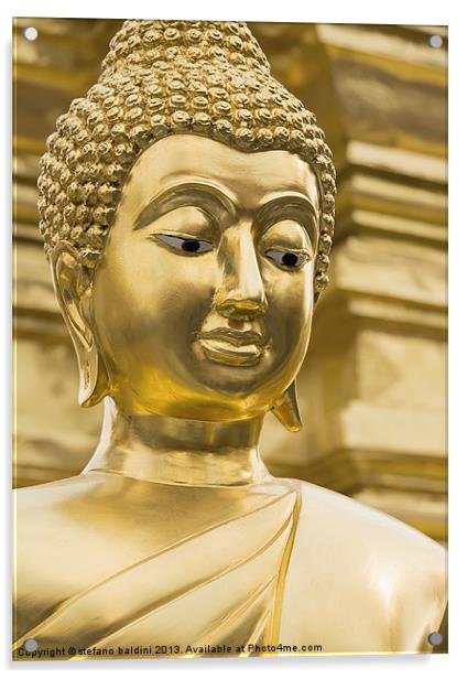 Buddha image Acrylic by stefano baldini