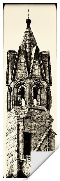 St Andrews Tower Print by Fraser Hetherington