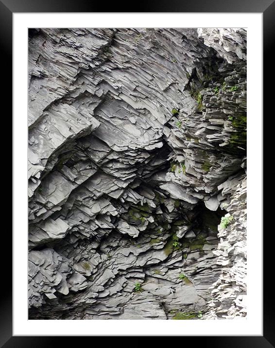 Columnar jointing, Iceland Framed Mounted Print by Kay Gorzko