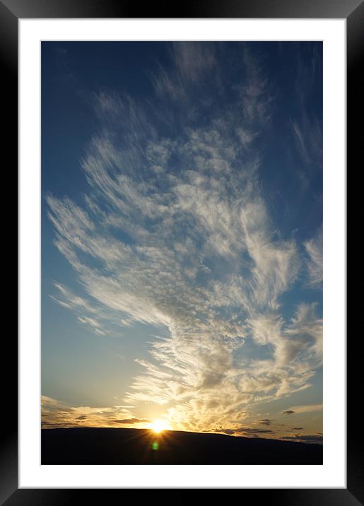 Sunset at Sagecliffe Framed Mounted Print by David Davies