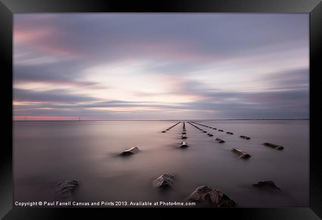 New Brighton breakers submerged Framed Print by Paul Farrell Photography