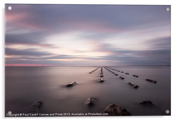 New Brighton breakers submerged Acrylic by Paul Farrell Photography