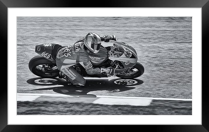A Triumph in Black and White Framed Mounted Print by Nigel Jones