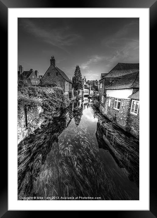Canterbury in black and white Framed Mounted Print by Thanet Photos