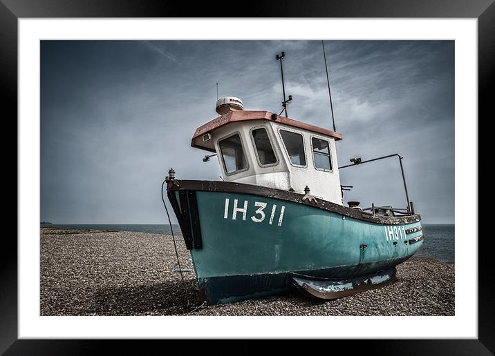 Fishing Boat on Aldeburgh Beach Framed Mounted Print by Stephen Mole