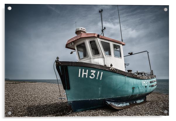 Fishing Boat on Aldeburgh Beach Acrylic by Stephen Mole