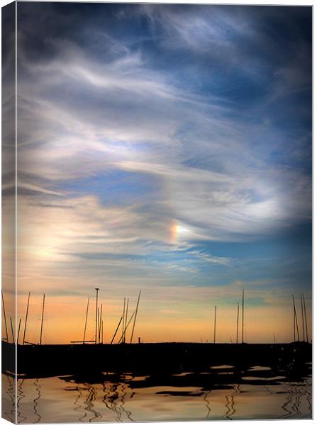 Rainbow Sunset Canvas Print by Mike Sherman Photog