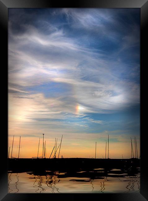 Rainbow Sunset Framed Print by Mike Sherman Photog